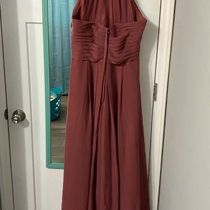 Azazie, size 14, desert rose. Only worn once.